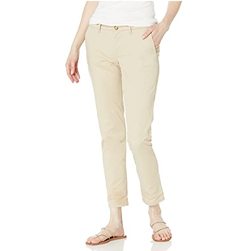 Tommy Hilfiger Hampton Chino Lightweight Pants for Women with Relaxed Fit, List Price is $34.99, Now Only $17.85, You Save $17.14