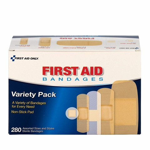 First Aid多种尺寸 创可贴 280张，原价$9.99，现仅售$8.25，免运费！