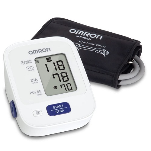 OMRON Bronze Blood Pressure Monitor, Upper Arm Cuff, Digital Blood Pressure Machine, Stores Up To 14 Readings, List Price is $43.89, Now Only $34.02