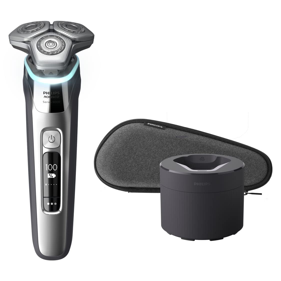 Philips Norelco 9500 Rechargeable Wet & Dry Electric Shaver with Quick Clean, Travel Case, Pop up Trimmer, S9985/84, Black New Shaver 9500, List Price is $229.96, Now Only $189.96