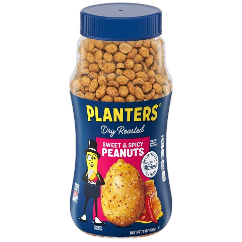 史低價！Planters 甜辣 干烤 花生，16 oz，現僅售$2.38，免運費！