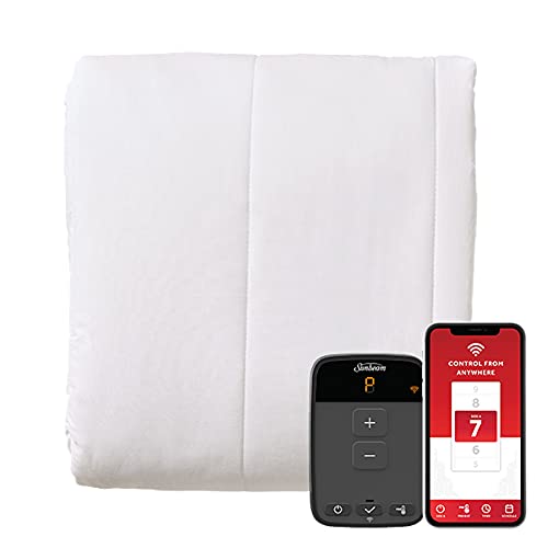 Sunbeam Polyester Wi-Fi Connected Mattress Pad, Electric Blanket, 10 Heat Settings, Full Size, only  $57.81