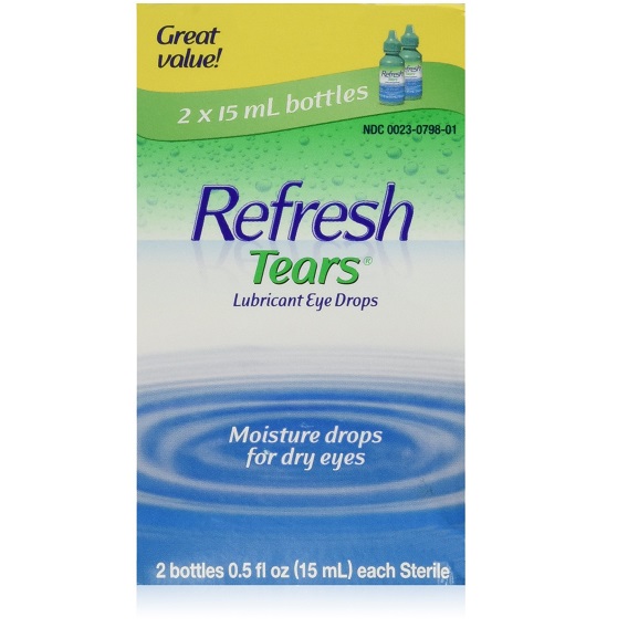 REFRESH TEARS Lubricant Eye Drops 0.5% 15 ml (2 Pack) - Packaging May Vary,  Only $8.71