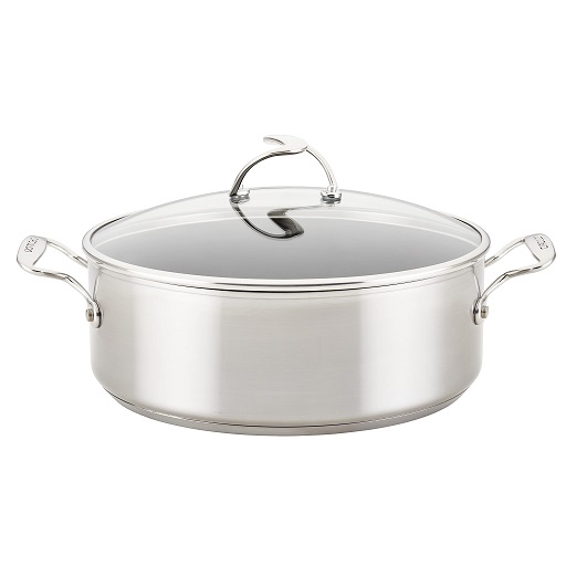 Circulon Stainless Steel Stockpot with Lid and SteelShield Hybrid Stainless and Nonstick Technology, 7.5 Quart, Silver Stockpot (7.5 Quart), List Price is $99.99, Now Only $33.24