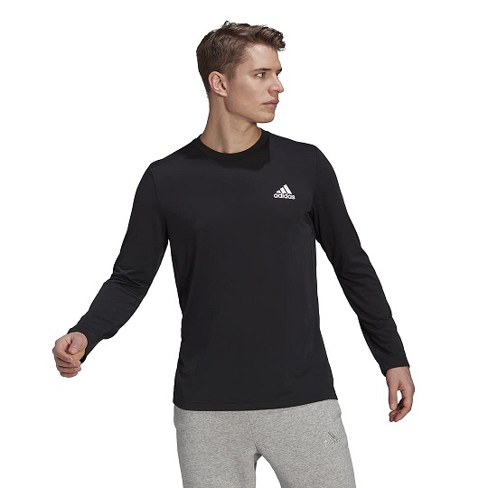 adidas Men's Aeroready Designed 2 Move Feelready Sport Long Sleeve Tee, List Price is $30, Now Only $15, You Save $15