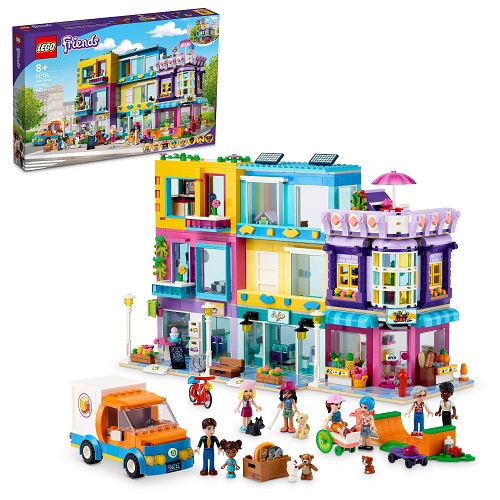 LEGO Friends Main Street Building 41704 Building Toy Set for Kids, Girls, and Boys Ages 8+ (1682 Pieces) Frustration-Free Packaging, List Price is $159.99, Now Only $127.99, You Save $32