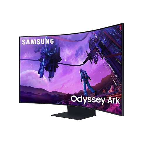 SAMSUNG Odyssey Ark 55-Inch Curved Gaming Screen, 4K UHD 165Hz 1ms (GTG) Quantum Mini-LED Gamer Monitor w/Cockpit Mode, Sound Dome Technology, Multi View, HDR10+ (S55BG970NN) nly $1799.99