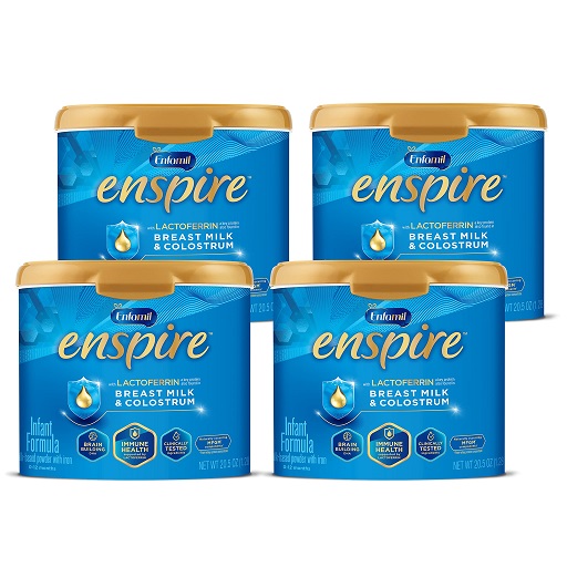 高端货！Enfamil Enspire 非转基因原料 婴儿配方奶粉，20.5 oz/罐，共4罐， 现仅售$165.96，免运费