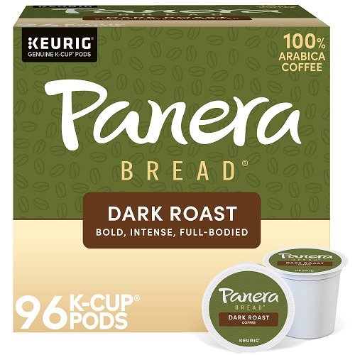 Panera Bread Dark Roast Coffee, Keurig Single Serve K-Cup Pods, 96 Count Dark Roast 24 Count (Pack of 4), List Price is $38.08, Now Only $26.62