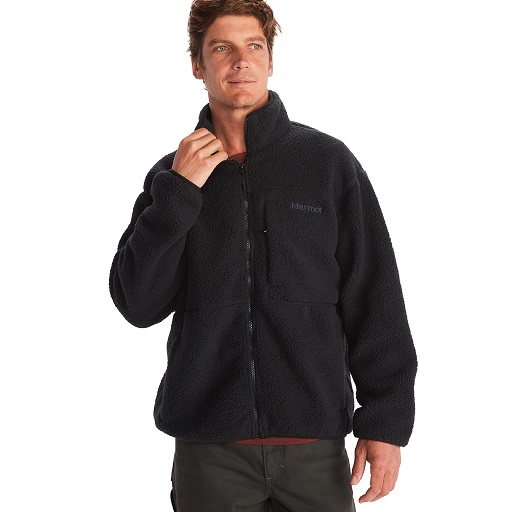 MARMOT Men's Aros Fleece Jacket Black Medium, List Price is $130, Now Only $52, You Save $78