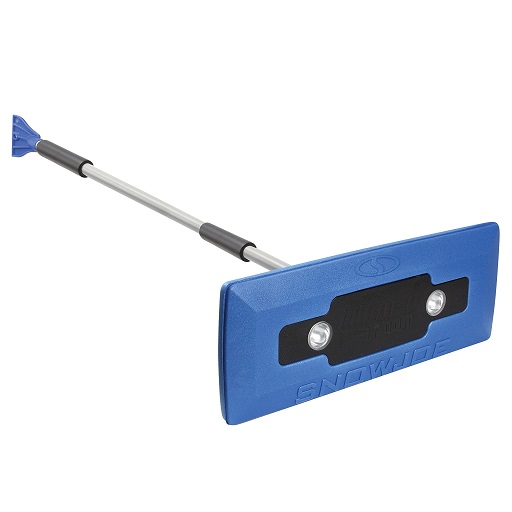 Snow Joe SJBLZD-LED 4-In-1 Telescoping Snow Broom + Ice Scraper, 18-Inch Foam Head, Headlights, Blue LED Snow Broom Single, List Price is $29.99, Now Only $9.04