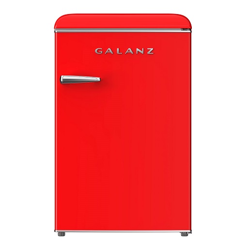 Galanz GLF31URDR Electric Mini Compact Upright Freezer Adjustable Mechanical Temperature Control, 3.1 Cu.Ft, Red, List Price is $346.71, Now Only $287.36, You Save $59.35