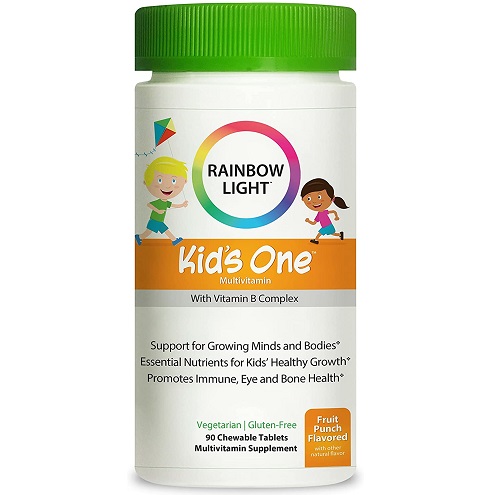 Rainbow Light Kids One MultiStars, Fruit Punch, Chewable Tablets, 90 tablets, only $14.60 , free shipping