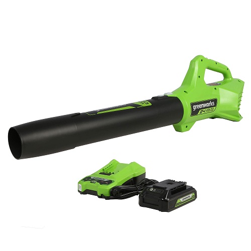 Greenworks 24V Cordless Axial Blower (90 MPH / 320 CFM) , 2Ah USB Battery (USB Hub) and Charger Included Blower (2.0Ah), List Price is $99.99, Now Only $67, You Save $32.99