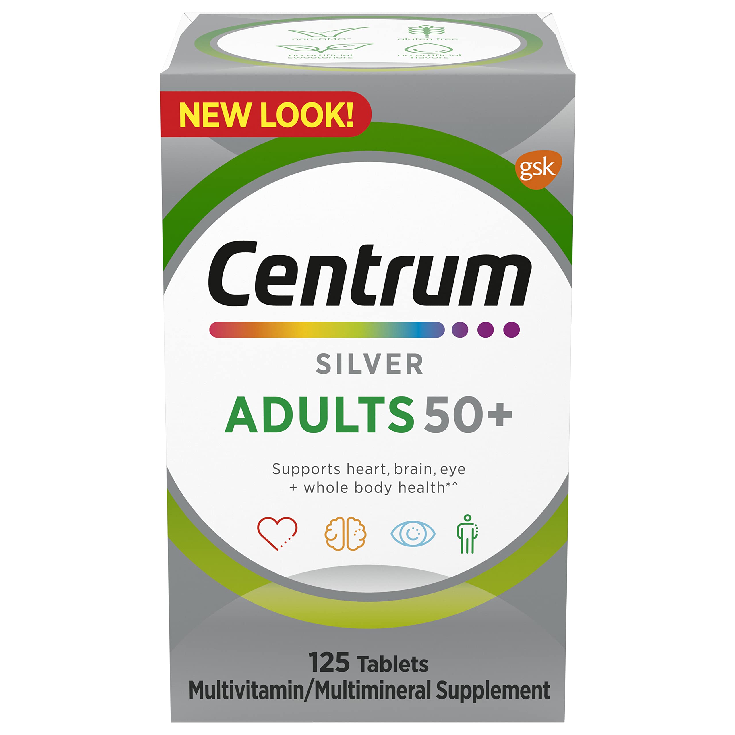 Centrum Silver Multivitamin for Adults 50 Plus,125 count New 125 Count, only $9.95