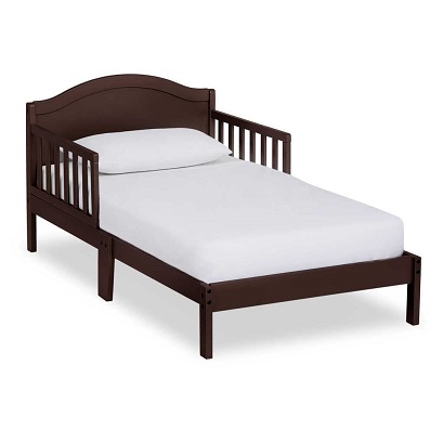 Dream On Me Sydney Toddler Bed in Espresso, Greenguard Gold Certified, JPMA Certified, Low To Floor Design, Non-Toxic Finish, Safety Rails, Made Of Pinewood  Only $57.3