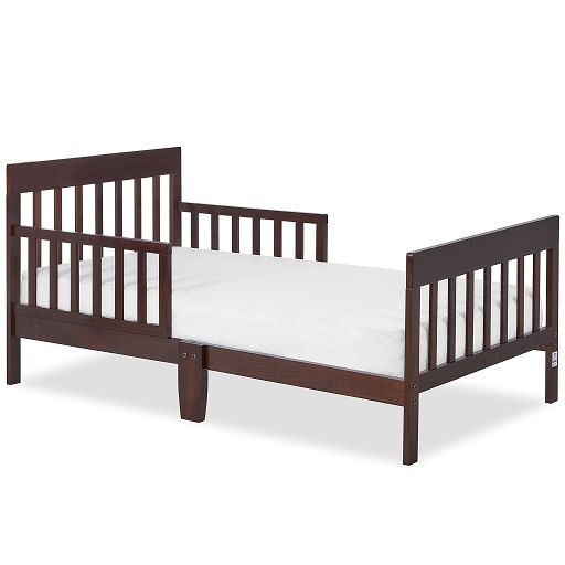 Dream On Me Finn Toddler Bed in Espresso, Greenguard Gold and JPMA Certified, Non-Toxic Finish, Made of Sustainable New Zealand Pinewood, Wooden Nursery Furniture, Only $62.97