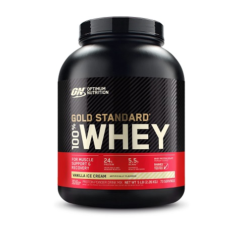 Optimum Nutrition Gold Standard 100% Whey Protein Powder, Vanilla Ice Cream, 5 Pound (Packaging May Vary) Vanilla Ice Cream 5 Pound (Pack of 1), List Price is $85.99, Now Only $52.92
