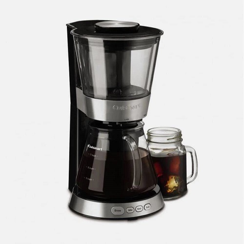 Cuisinart DCB-10P1 Automatic Cold Brew Coffeemaker with 7-Cup Glass Carafe, Black/Stainless, Now Only $29.59