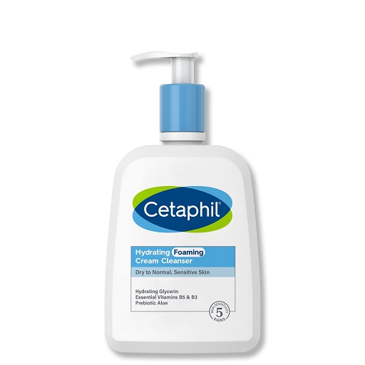 Cetaphil Cream To Foam Face Wash, Hydrating Foaming Cream Cleanser, 16 Oz, For Normal To Dry, Sensitive Skin, With Soothing Prebiotic Aloe, Hypoallergenic, Fragrance Free Hydrating  16 oz, Only $8.20