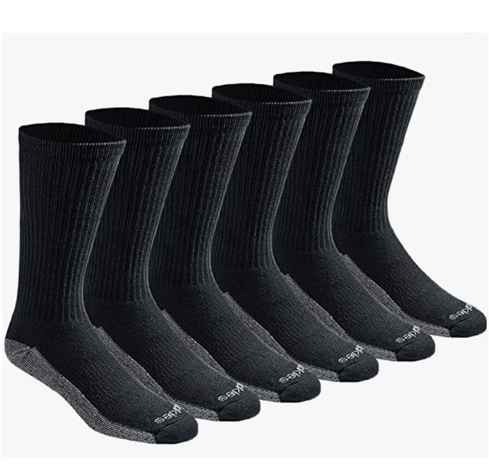 Dickies 男式 Dri-tech 吸濕排汗襪，6 雙，僅售$12.99