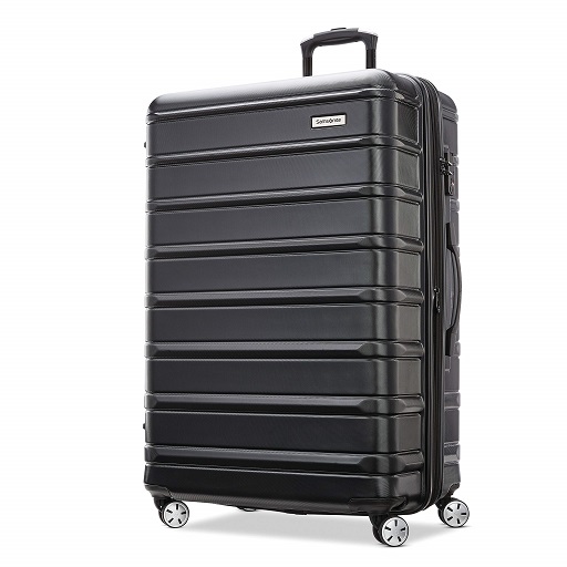 Samsonite Omni 2 Hardside Expandable Luggage with Spinner Wheels, Checked-Large 28-Inch, Midnight Black Checked-Large 28-Inch Midnight Black, Now Only $114.7
