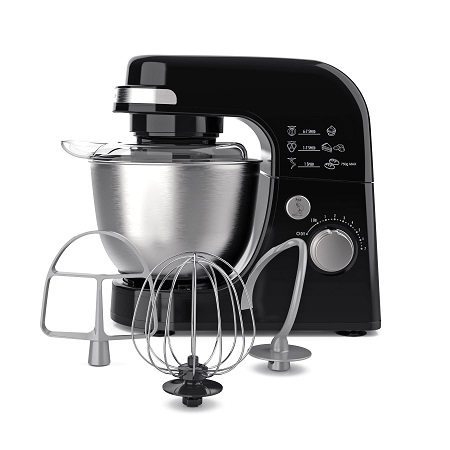 Hamilton Beach Electric Stand Mixer, 4 Quarts, Dough Hook, Flat Beater Attachments, Splash Guard 7 Speeds with Whisk, Black 7 Speeds with Whisk Black Mixer, List Price is $109.99, Now Only $59.89,