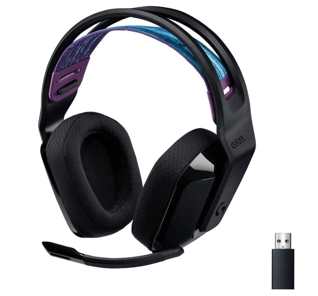 罗技 G535 Lightspeed 无线头戴式游戏耳机, 翻盖静音麦克风，立体声，兼容 PC、PS4、PS5、USB 可充电，仅售$99.99 （23% off）