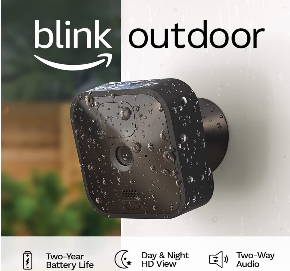 Blink Outdoor（第 3 代）高清安全摄像头，6个，无线，防雨防恶劣天气，电池寿命达两年，仅售$254.99 （46% off）
