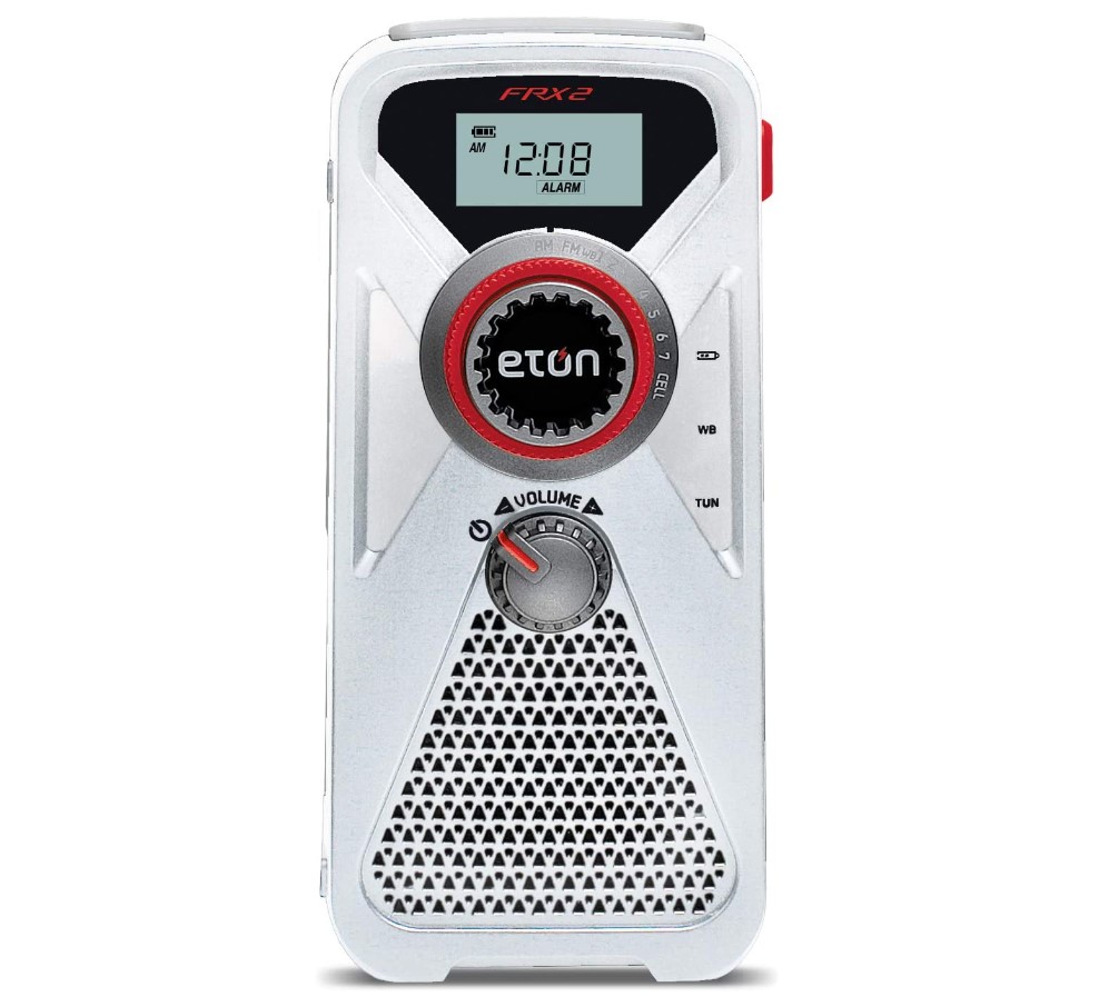 Eton American Red Cross FRX2 Hand Turbine AM/FM/NOAA Weather Radio with USB Smartphone Charger and LED Flashlight
