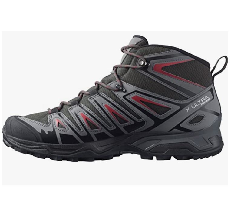 亚马逊首选！Salomon 男式 X Ultra Pioneer MID CLIMASALOMON 防水登山靴, 10.5码，仅售 $99.51（34% off) 免运费！