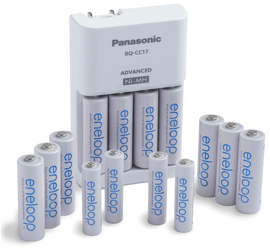 Panasonic K-KJ17MZ104A eneloop Special Power Pack, NEW 2100 Cycle 10AA / 4AAA colored cells w/ 