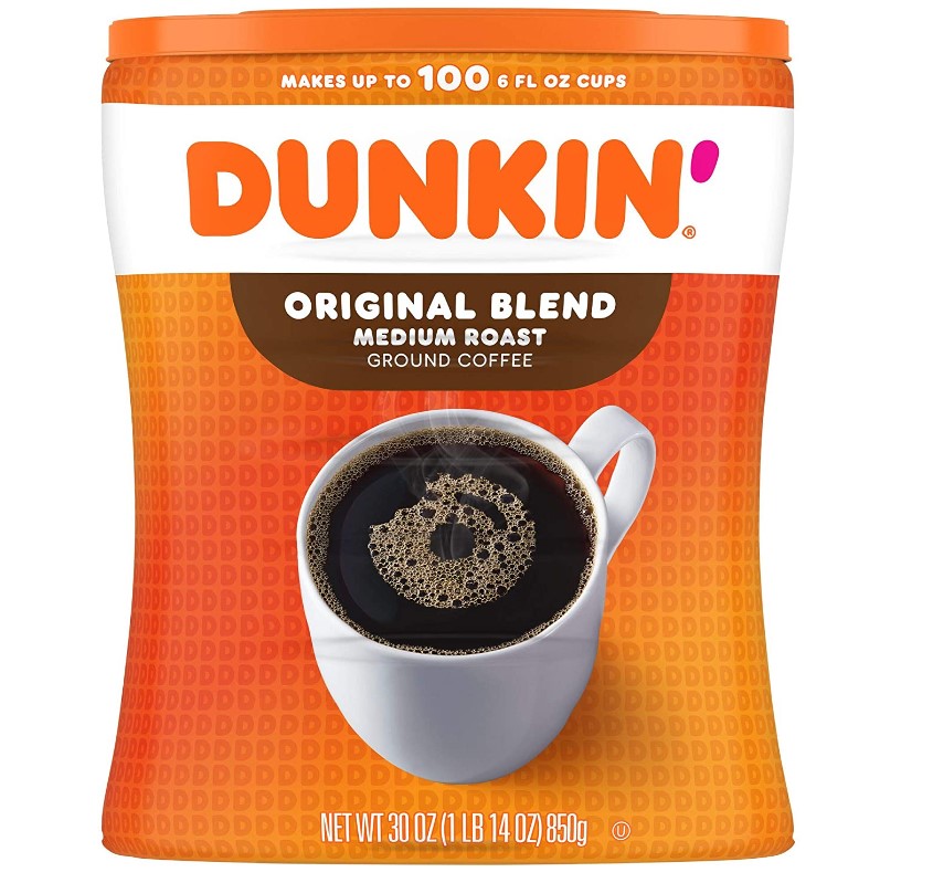 Dunkin' Donuts 中度烘焙咖啡粉 30 oz, 现仅售$12.33, 免运费！