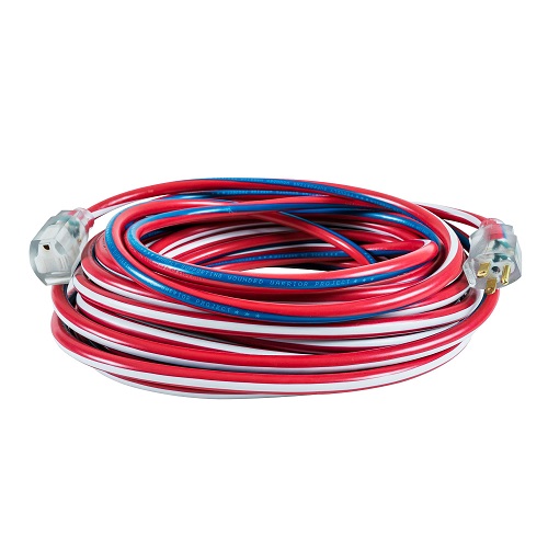 Southwire 2549SWUSA1E 100-Foot Contractor Grade 12/3 with Lighted End American Made SJTW Extension Cord, a Wounded Warrior Project Product 100 Feet,  Now Only $69.9