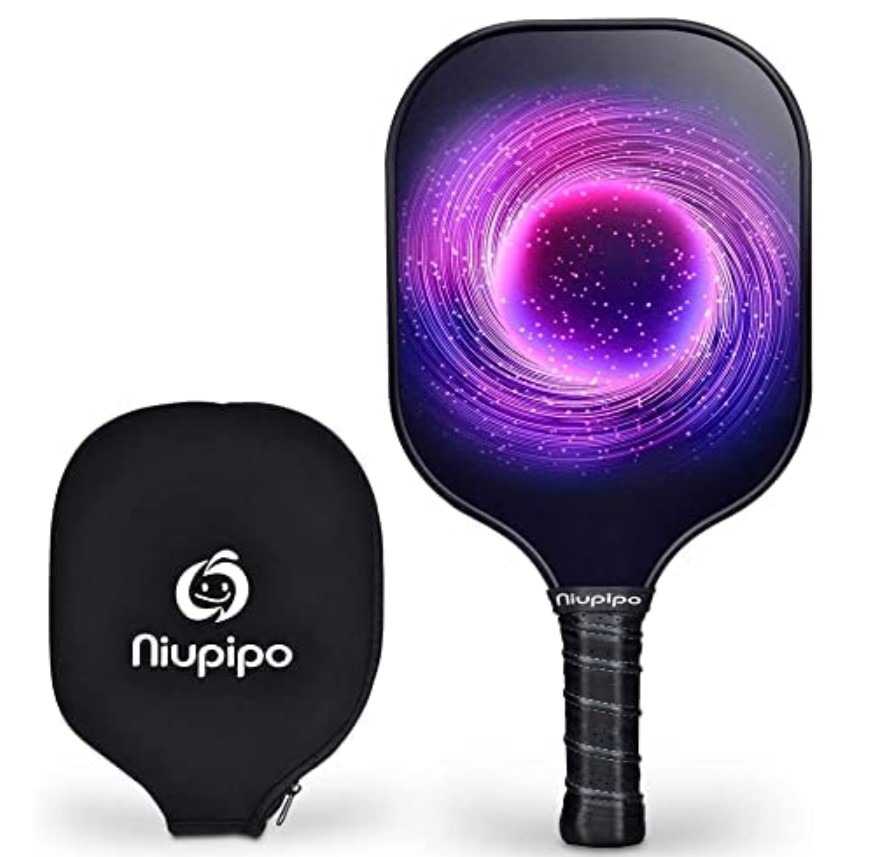 niupipo Pickleball Paddle, USAPA Approved Pro Fiberglass Pickleball Paddle/Paddles Set, Polypropylene Honeycomb Core, Cushion Grip, Portable Bag/Paddle Cover, Lightweight Pickleball Racket
