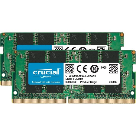 Crucial RAM 32GB Kit (2x16GB) DDR4 3200MHz CL22 (or 2933MHz or 2666MHz) Laptop Memory CT2K16G4SFRA32A 32GB Kit (16GBx2) 3200MHz,  Now Only $48.39