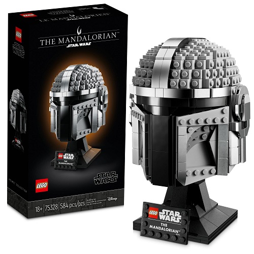LEGO Star Wars The Mandalorian Helmet 75328 Buildable Model Kit - Display Collection and Decoration Set from The Mandalorian Series, List Price is $69.99, Now Only $55.99