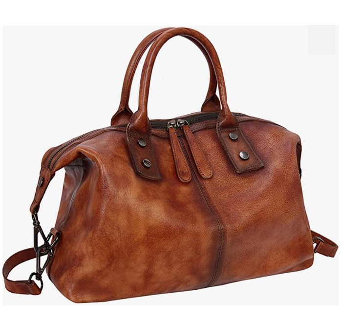Iswee Large Capacity Shoulder Bag Tote Bag Top Handle Designer Hobo Bag Satchel Cross Body Retro Leather Handbags for Women