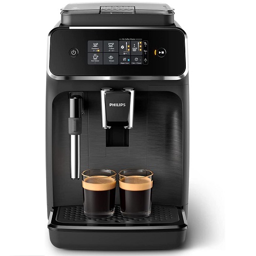 Philips 1200 Series Fully Automatic Espresso Machine - Classic Milk Frother, 2 Coffee Varieties , Intuitive Touch Display, Black, (EP1220/04) 1200 Series Classic Milk Frother,  Only $349.00