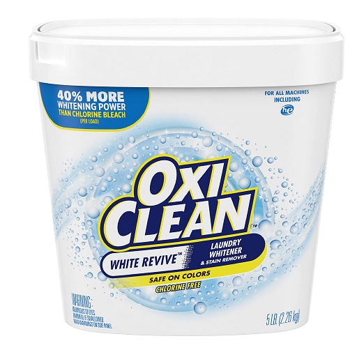 OxiClean White Revive Laundry Whitener Stain Remover, 5 Lbs, only $9.75