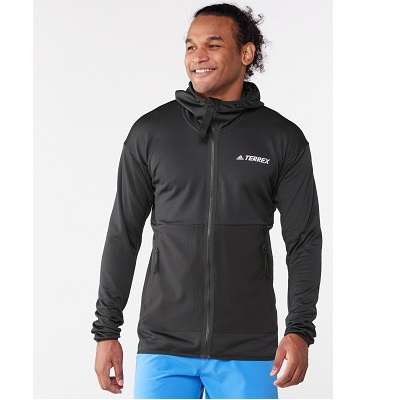 adidas Men's Terrex Tech Flooce Light Hooded Hiking Jacket, List Price is $90, Now Only $36, You Save $54