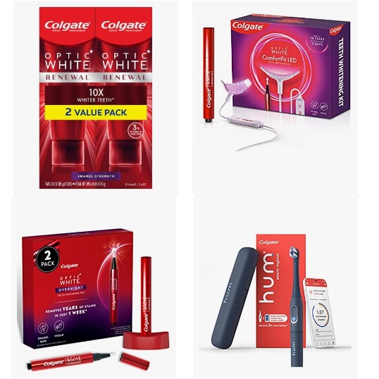 金盒特价！Amazon精选 Colgate高露洁 Hum 电动牙刷和 牙齿美白商品促销！