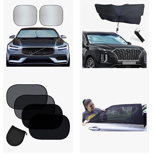 EcoNour Premium Auto Sunshade and Accessories