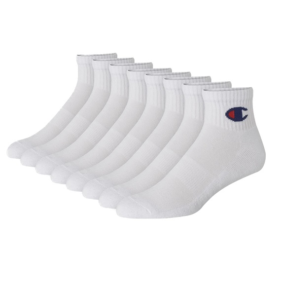 Champion Men's Double Dry Moisture Wicking Ankle Socks; 6, 8, 12 Packs Available, List Price is $25, Now Only $14.75, You Save $10.25