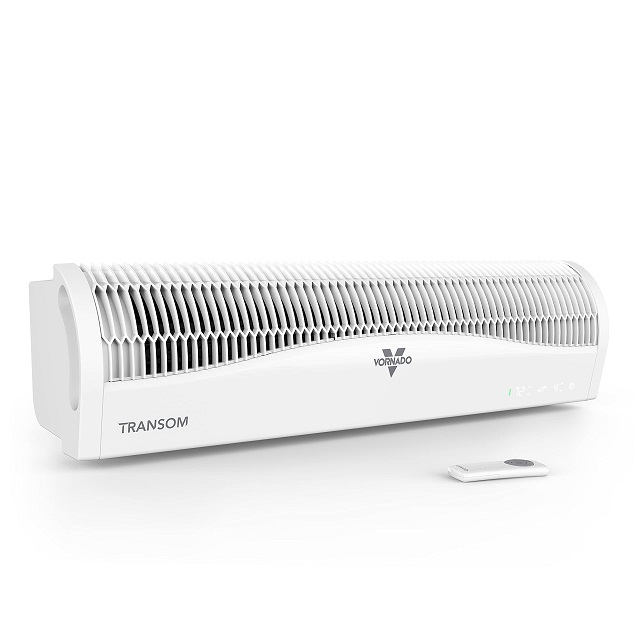 Vornado TRANSOM Window Fan with 4 Speeds, Remote Control, Reversible Exhaust Mode, Weather Resistant Case, Whole Room, Ice White White Remote Control Fan, Only $99.95