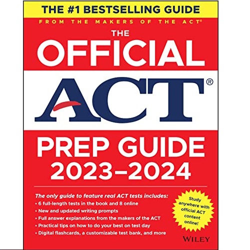 最新版！《The Official ACT Prep Guide, 2023-2024 最新ACT备考官方 指南》，原价$39.95，现仅售$32.28，免运费！