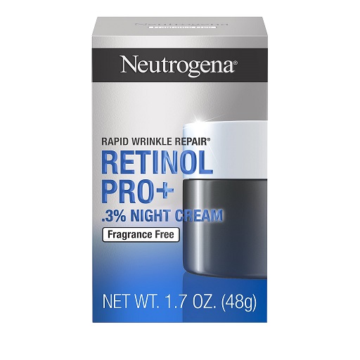 Neutrogena Rapid Wrinkle Repair Retinol Pro+ Anti-Wrinkle Night Moisturizer, Anti-Aging Face & Neck Cream, Formulated without fragrance, parabens, dyes, & phthalates, 0.3% Retinol, 1.7 oz, Only $14.29