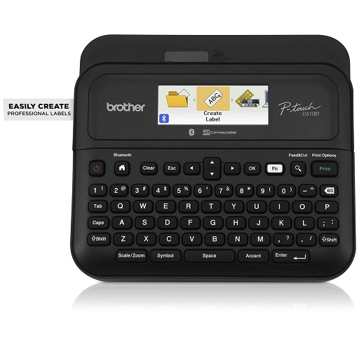 Brother P-Touch PT- D610BT Business Professional Connected Label Maker | Connect and Create via Bluetooth® on TZe Label Tapes up to ~1 inch New Model Only $84.99