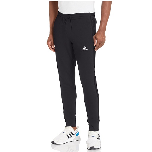 adidas Men's Essentials French Terry Cuffed 3-Stripes Pants, List Price is $50, Now Only $18.7, You Save $31.3