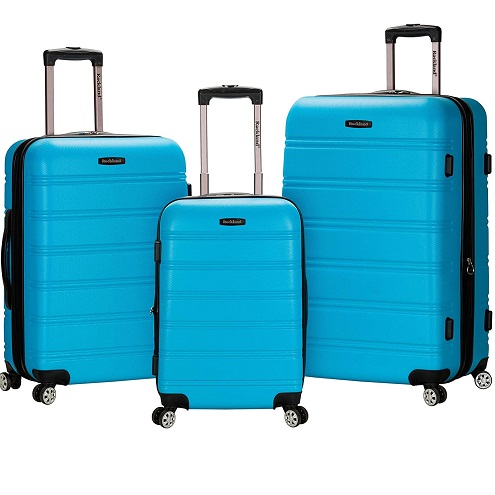 Rockland Melbourne Hardside Expandable Spinner Wheel Luggage, Blue, 3-Piece Set (20/24/28), only $130.00, free shipping